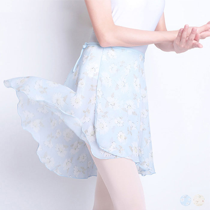 楽天市場】バレエ スカート ジュニア 大人用 シフォン巻きスカート