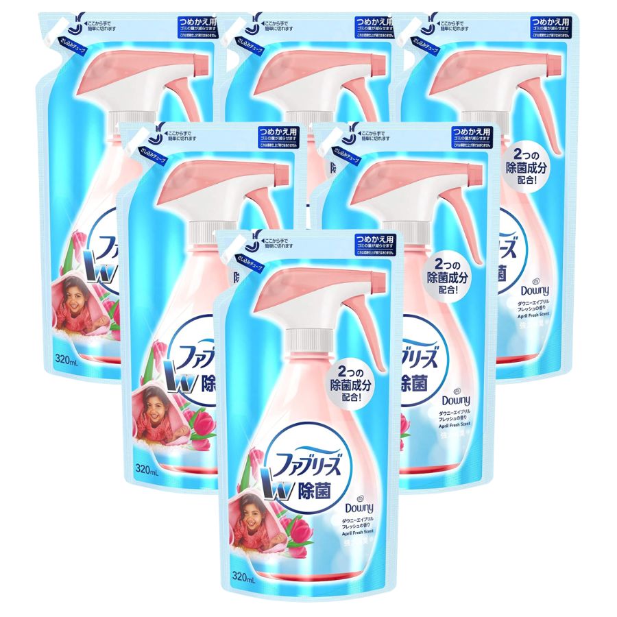 ファブリーズ ダウニー エイプリルフレッシュの芳ばしさ つめかえ用 320ml × 6個書き割り