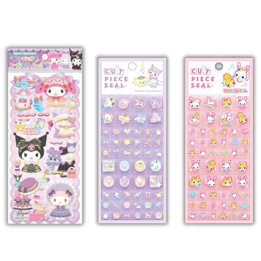 楽天市場】サンリオキャラクターズ トレーディングミニタイルシール 10