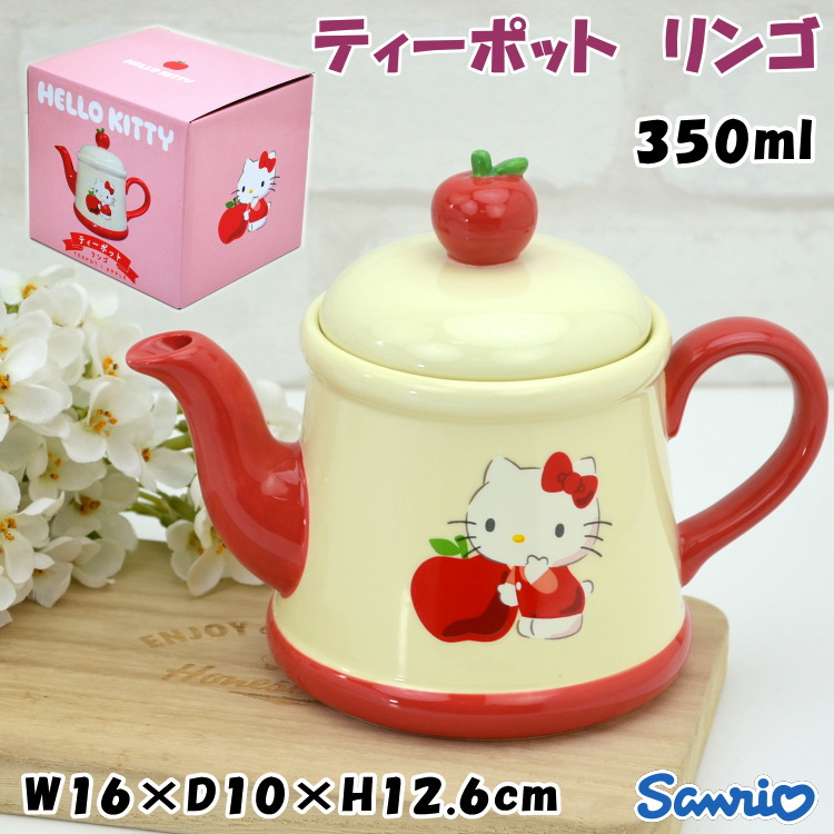 サンリオハローキティ×マクドナルドコラボ陶器製ティーポット未使用レトロ サンリオハローキティ×マクドナルドコラボ陶器製ティーポット未