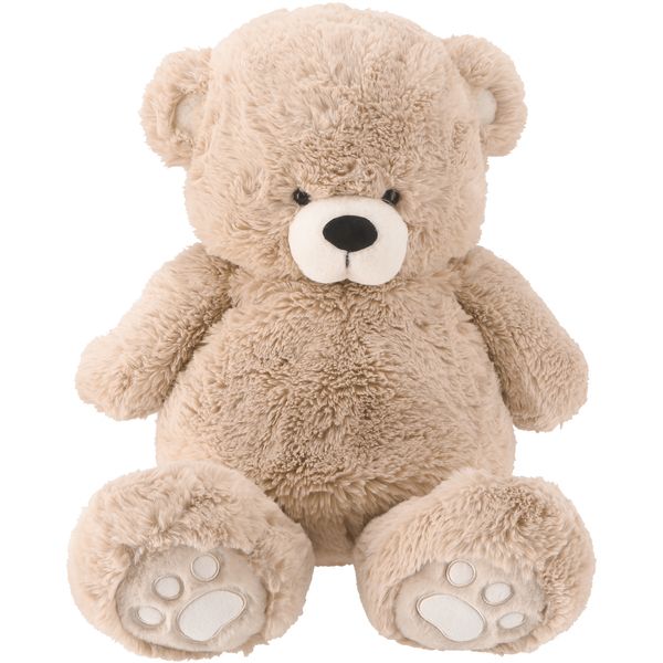 大きめ ベージュ クマ型ぬいぐるみ　約110センチ aa-teddybear-130-n.jpg