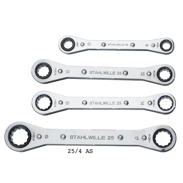 STAHLWILLE(スタビレー) 25/4 板ラチェットメガネセット (96411302)|雑貨のお店 ザッカル