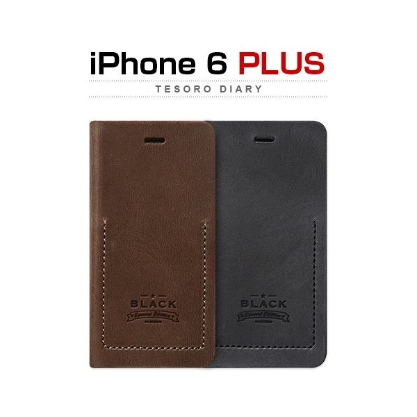 楽天市場】ZENUS iPhone6 Plus Black Tesoro Diary ブラック：雑貨のお 