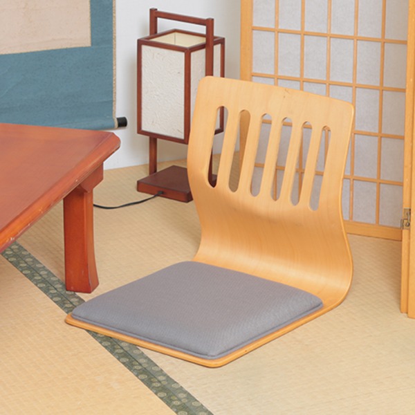 【数々のアワードを受賞】 和座椅子/パーソナルチェア 〔ナチュラル〕 クッション付き 木製 〔2個セット〕〔代引不可〕 チェア用床保護マット 和座椅子/パーソナルチェア 【ナチュラル】 クッション付き 木製 【2個セット】【代引不可】|雑貨のお店 ザッカル