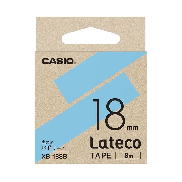 無料長期保証 <b>(まとめ)カシオ計算機 ラテコ専用テープXB-18SB ...