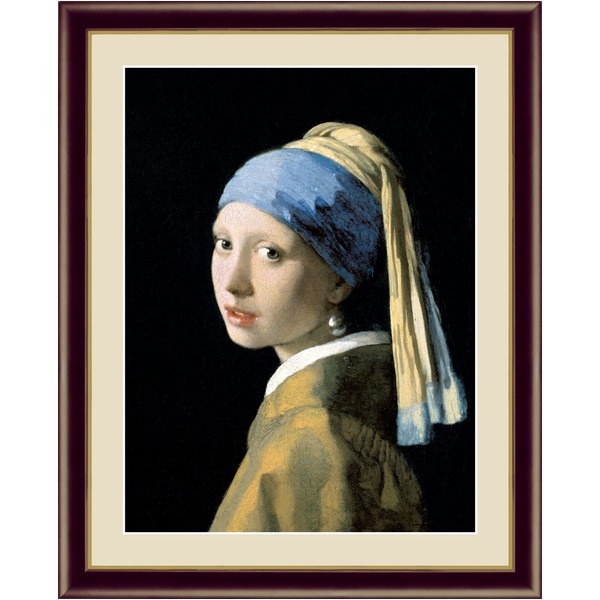 ヨハネス・フェルメール 真珠の耳飾りの少女 絵画 フレーム付き 楽天市場】アート額絵 ヨハネス・フェルメール 真珠の耳飾りの