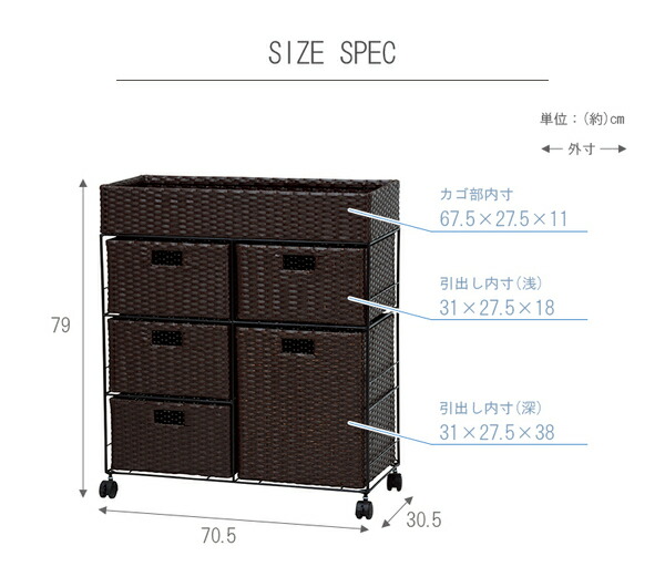 ランドリーラック 洗濯用品 スチールパイプ キャスター付き 〔脱衣所
