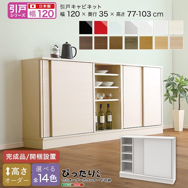 引戸続きもの セミオーダーカウンター下納める接近してくん 押し入れ 幅120cm×奥ふかさ35珊
