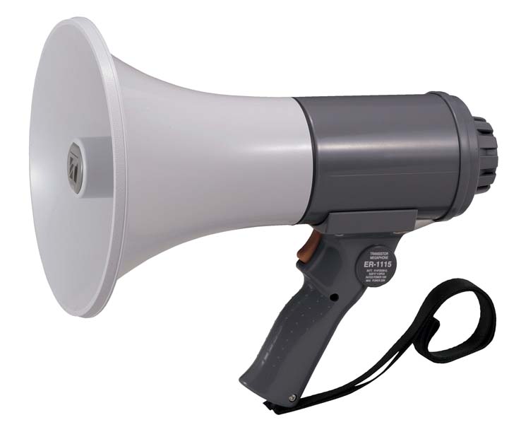 楽天市場】拡声器 TOA ハンド型メガホン 15W ER-1115 : セイコーテクノ