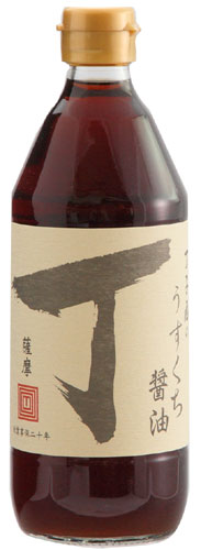 鹿児島のしょうゆ 丁子屋のうすくち醤油(500ml)