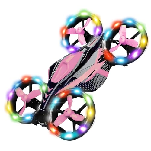 Hitec ハイテック LEDライトドローン フラッシュ ピンク RTFセット FLA-PNK RCミニドローン トイドローン ラジコン 小型 簡単操作 LEDライト 12色 室内遊び 子供向け 誕生日 プレゼント 100g未満 初心