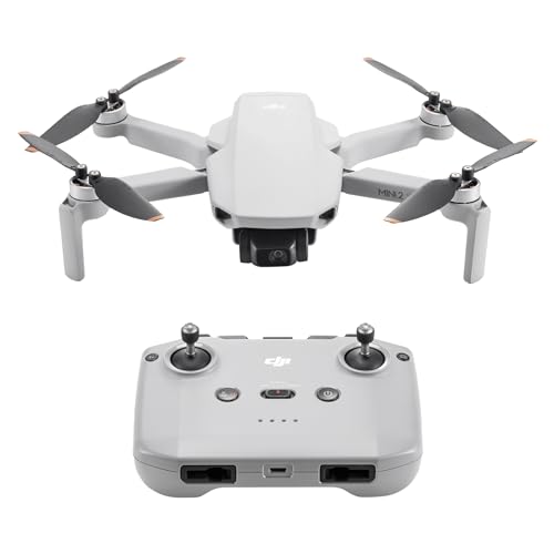DJI ドローン Mini 2 SE 軽量 2.7K動画撮影 折りたたみ式 ミニカメラドローン リモコン グレー インテリジェントモード 最大伝送距離10km(日本:6km) 飛行時間31分 249g未満 初心者向け 旅先での写真