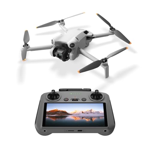 DJI ドローン Mini 4 Pro（DJI RC 2リモコン付属）4K動画撮影対応 折り畳み式 ミニドローン カメラ付き 小型 空撮 軽量249 g未満 飛行時間34分 最大映像伝送距離20 km（日本：10 km） 全方向ビジョン検