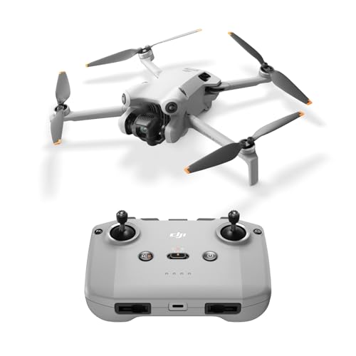 DJI ドローン Mini 4 Pro（DJI RC-N2付属）【Remote ID対応】空撮 小型 4K HDR動画撮影対応 折り畳み式 ミニドローン カメラ付き 軽量249 g未満 飛行時間34分 最大映像伝送距離20 km（日本：10 km）賠償責