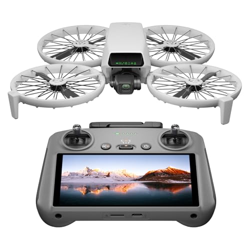 DJI Flip（RC 2画面送信機付属）ドローン カメラ付き 4K フォローミードローン 4K UHDカメラ搭載（大人用） 249 g未満 小型ドローン 3軸ジンバル 13 kmビデオ伝送 手のひら離陸 飛行時間31分