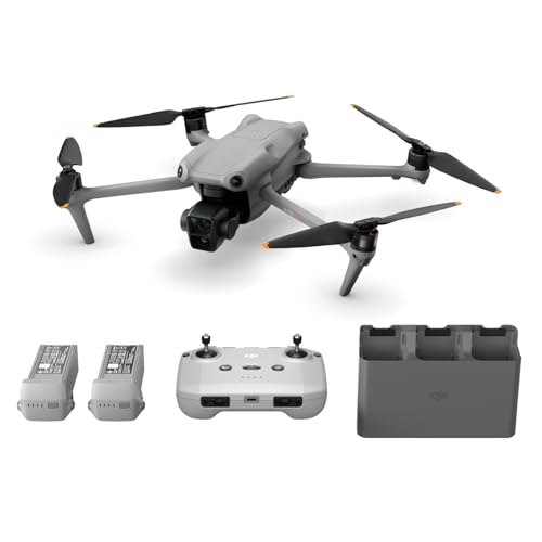 DJI カメラドローン Air 3 Fly Moreコンボ(DJI RC-N2付属)【Remote ID対応】4K ドローン 撮影 ドローンカメラ付き HDR対応 中望遠 & 広角の2つのメインカメラ 最大飛行時間46分 48MP写真 O4映像伝送 予備バ