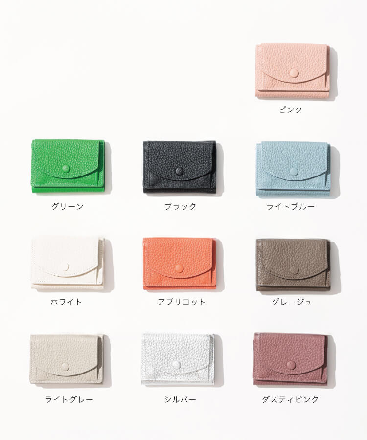 本革 ミニ財布 レディース ポケット ミニウォレット 三つ折り