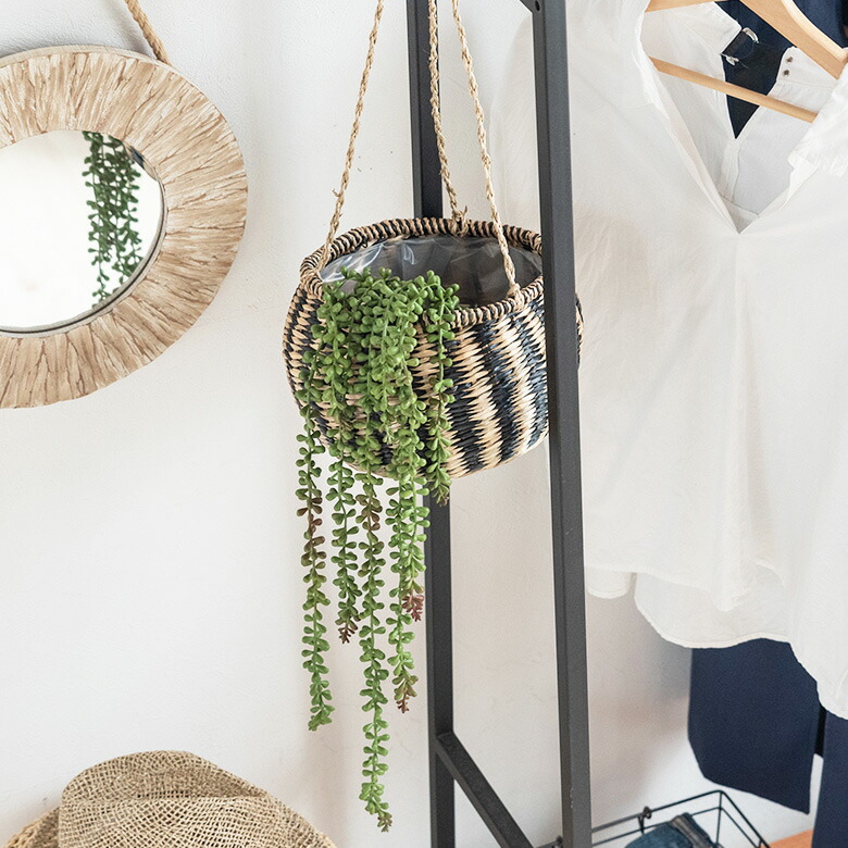 楽天市場 グリーンネックレス フェイクグリーン 観葉植物 吊るす 垂らす 壁掛け インテリア 雑貨 エアープランツ 多肉植物 フェイク ハンギング リアル ガーランド 造花 アメリカン ナチュラル インドア アウトドア リゾート アクアリウム 観賞用 おしゃれ