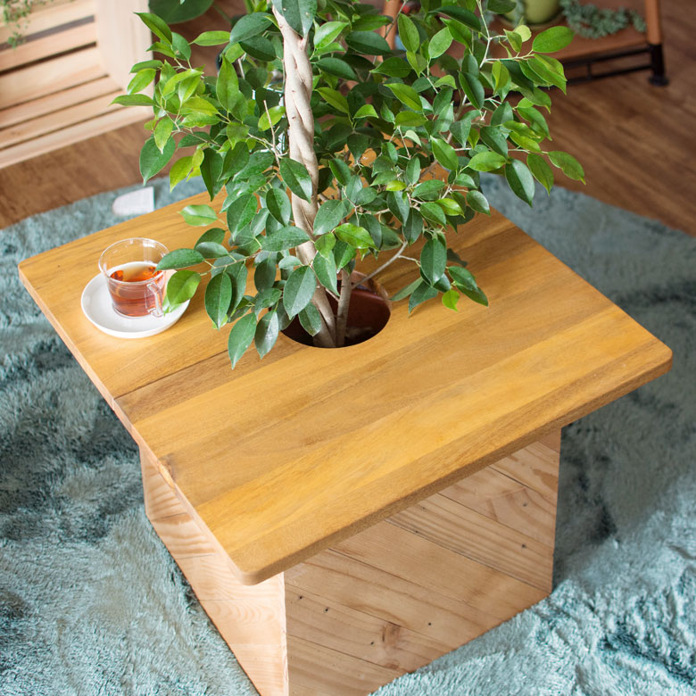 楽天市場 プランツテーブル スクエア 天板 角型 60cm 60cm 木製 チーク マンゴー Te Mg プラント テーブル 植木鉢テーブル Plants Table サイドテーブル ミニテーブル コーヒーテーブル 観葉植物 おしゃれ 生活雑貨のネットショップelements