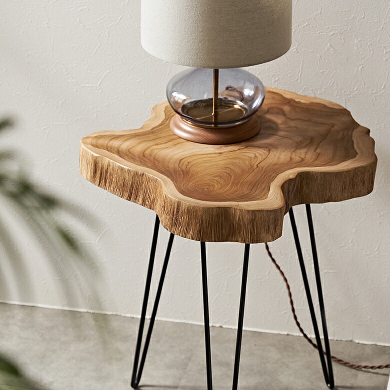 最大2000円クーポン】 サイドテーブル 切り株 天然木 木製 ウッド 無垢