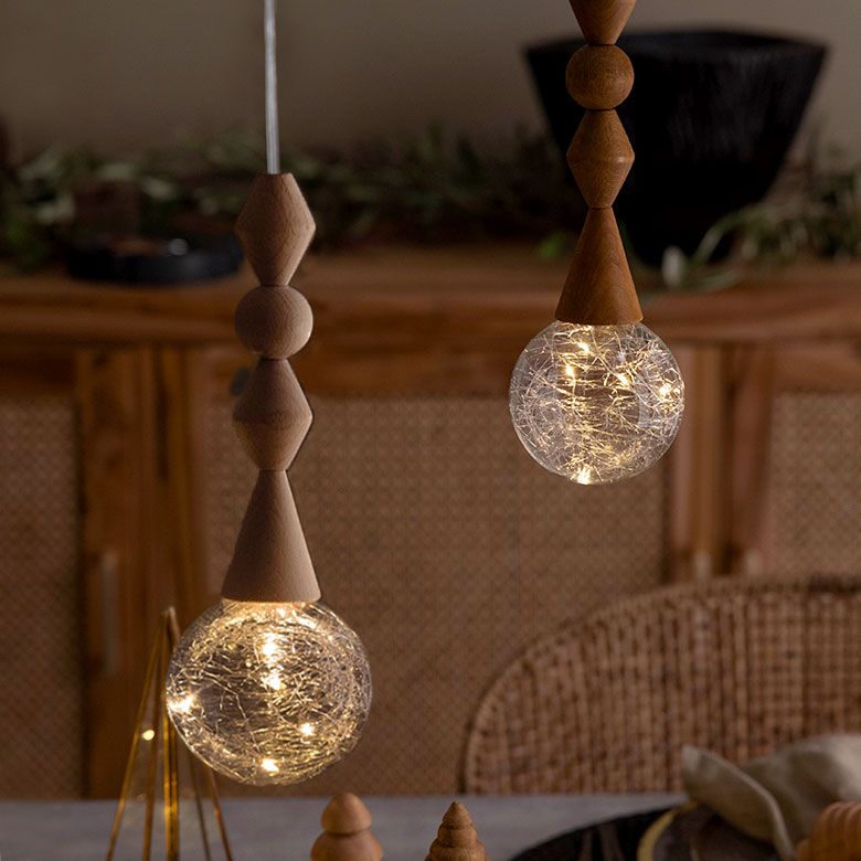 楽天市場】ペンダントライト 電池式 LED 【アラログ・ハングランプ