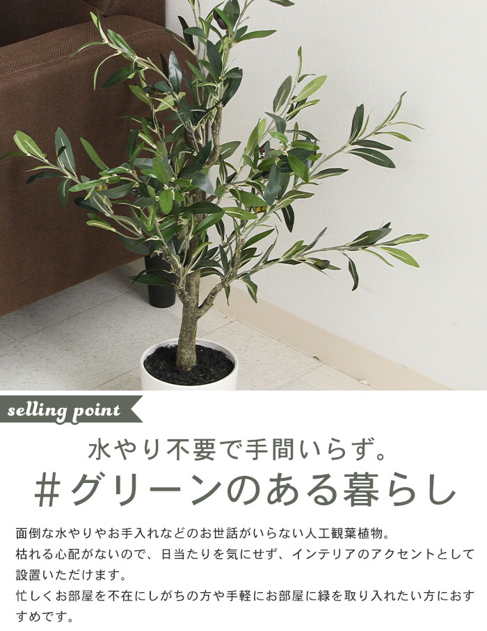 楽天市場 観葉植物 人工 フェイクグリーン オリーブ 高さ cm 5号鉢対応 人工 造花 フェイク グリーン シンプル オフィス おしゃれ 観葉 植物 鉢植え インテリア 大型 高い 大きい 室内 鉢 お手入れ 不要 間仕切り 目隠し リビング ザッカーグplus いいもの見つけた
