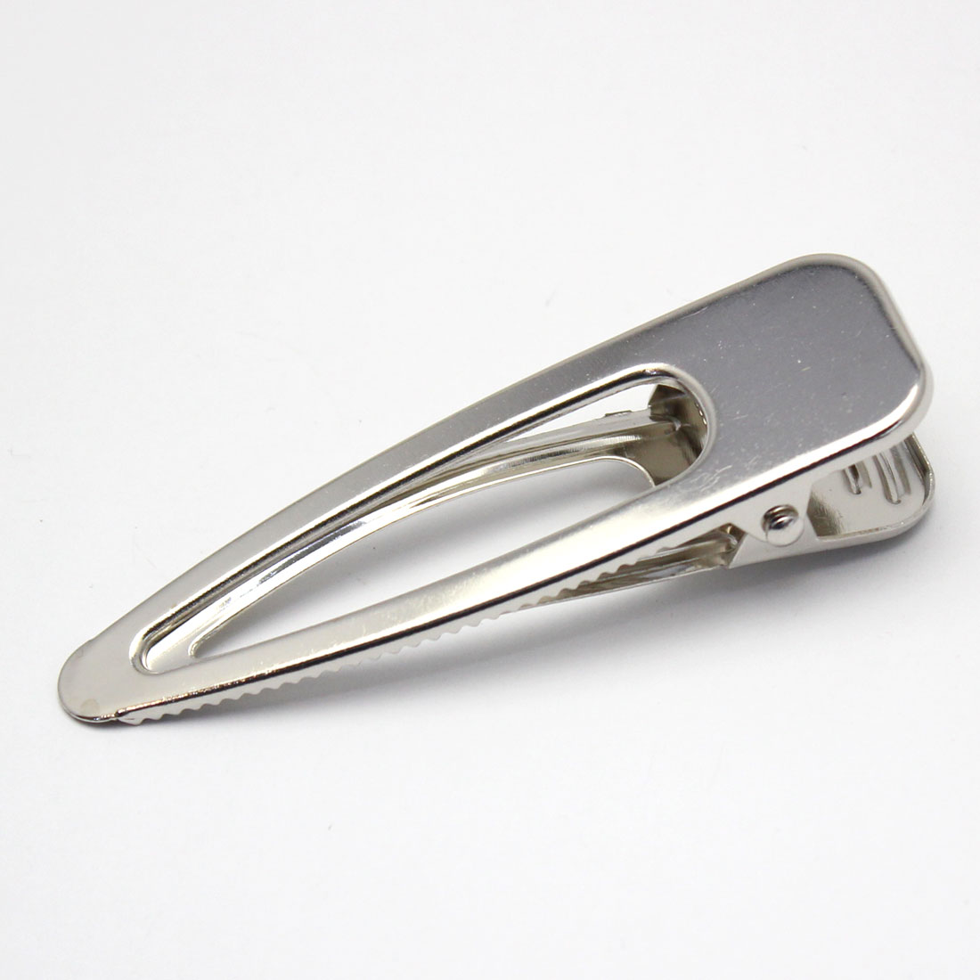 三角形洞孔空间头发环形别针[银子色,长80mm]sgy-1791-16p(环形别针