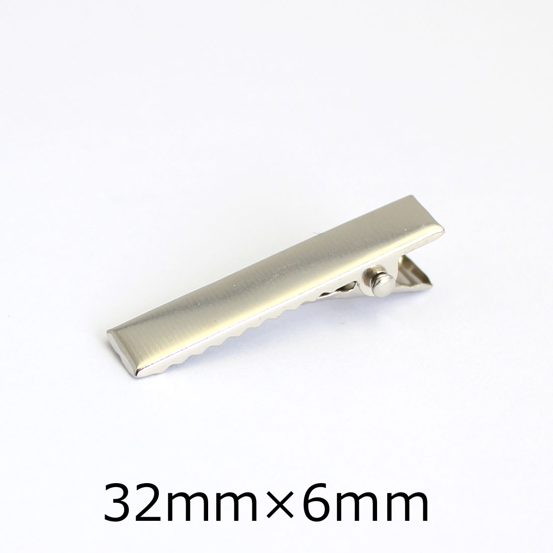 楽天市場】【10個パック】ヘアクリップ [32mm×6mm / シルバー 色]sgy