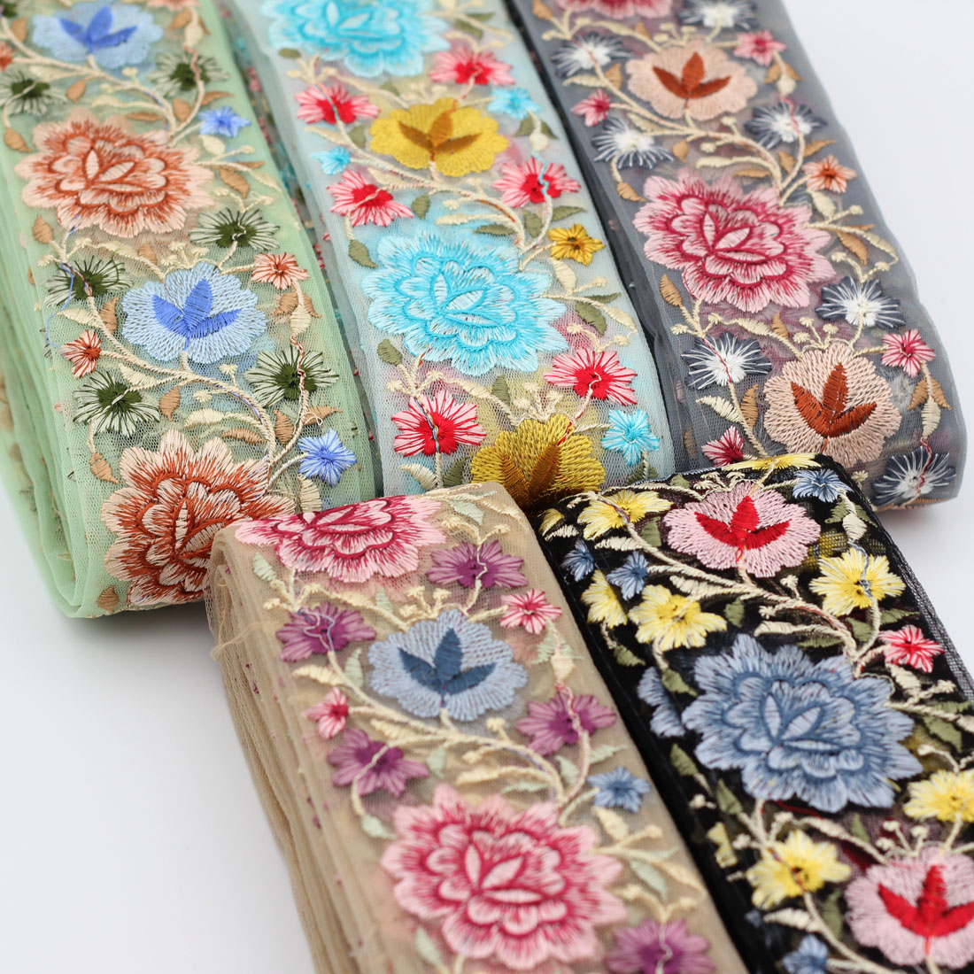 楽天市場】インド刺繍リボン [全 4タイプ] [長さ約30cmカット