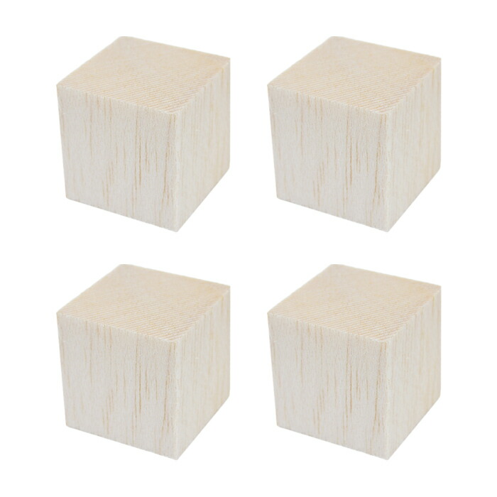 楽天市場 バルサ 立方体 30x30x30mm 4個入り 木材 工作材 Diy 材料 素材 パーツ ブロック 積み木 積木 つみき 模型 Wood Job
