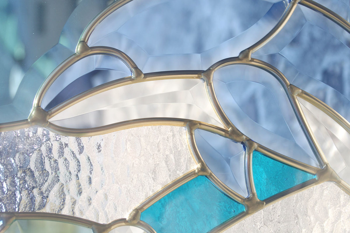 ブランドのギフト ステンド グラス ステンドグラス ガラス 三層パネル窓ドア枠セット Fucoa Cl