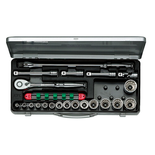 KTC 12.7sq.ソケットレンチセット TB415X 工具 手工具 ツール ラチェット レンチ 京都機械工具 京都ツール KYOTO TOOL DIY ボルト ナット 六角|WOOD JOB
