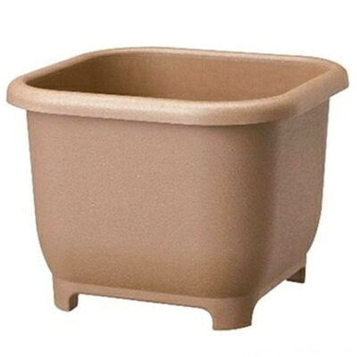 プラ鉢 eco&ecoウインプランター 角38型 エコブラウン 16鉢組【大和プラ販 ヤマトプラスチック鉢4903266722791】
