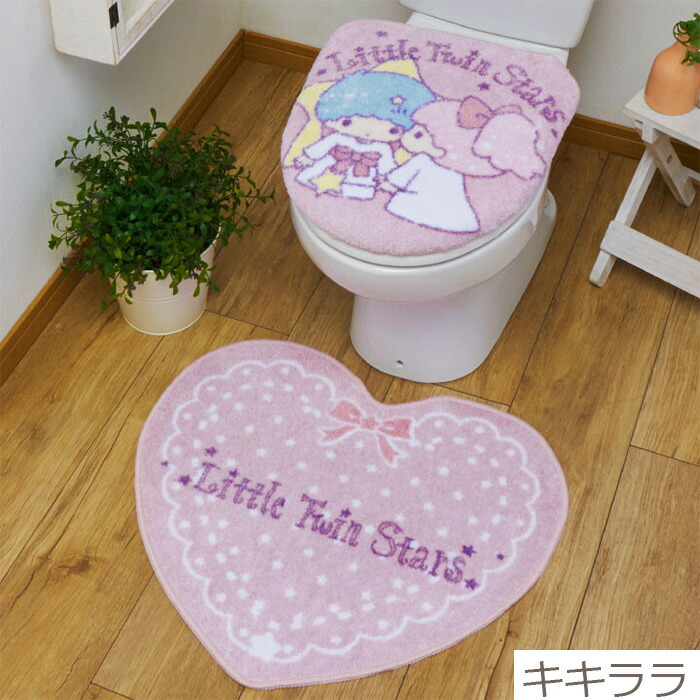 サンリオ ディズニー トイレ 2点セット あす楽 トイレマット フタカバー セット トイレタリー インテリア キティ マイメロ シナモンロール キキララ クロミ ミニー かわいい おしゃれ 素敵 贈り物 お祝い 内祝い おめでとう お返し Letempslev K7a Com