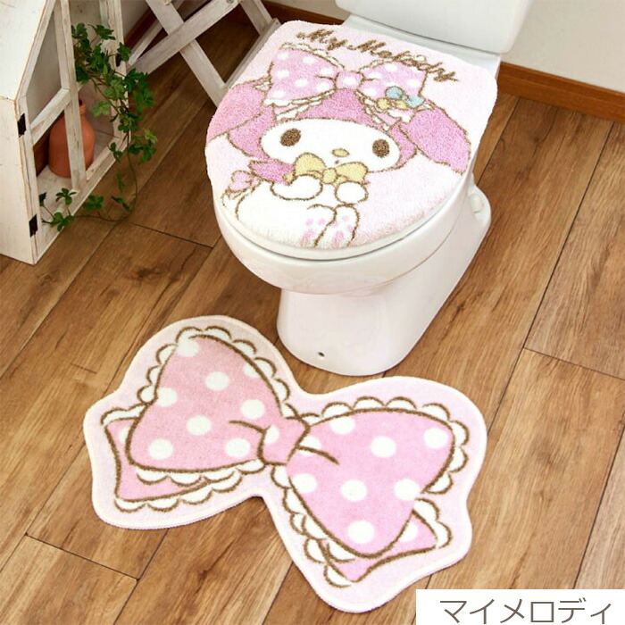 サンリオ ディズニー トイレ 2点セット あす楽 トイレマット フタカバー セット トイレタリー インテリア キティ マイメロ シナモンロール キキララ クロミ ミニー かわいい おしゃれ 素敵 贈り物 お祝い 内祝い おめでとう お返し Letempslev K7a Com