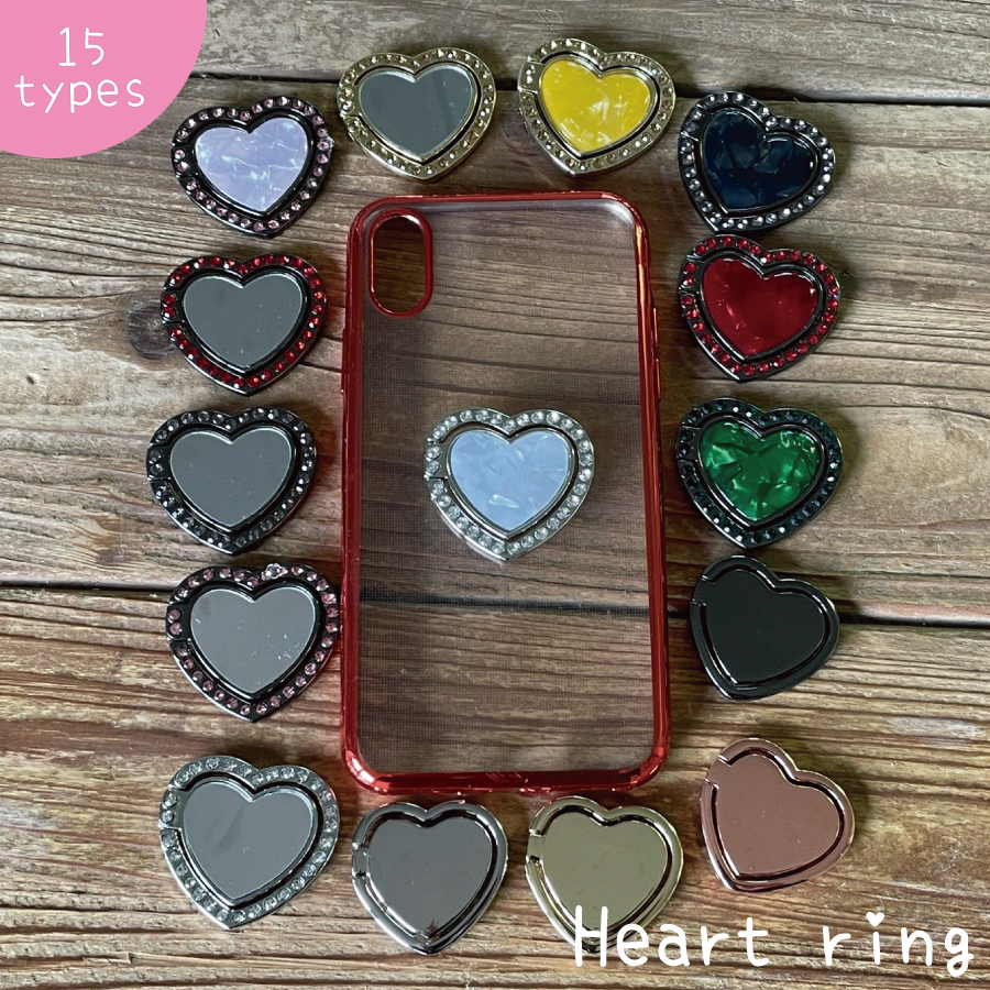 楽天市場 ホールドリング ハート スマホホールドリング リングホルダー スマホリング リングスタンド スマホスタンド スタンド機能 落下防止 フラット シンプル ハート かわいい 可愛い ブラック ゴールド ピンクゴールド グリーン シルバー ミラー ストーン 光沢