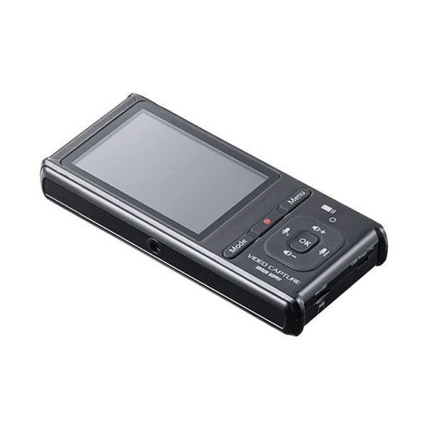 サンワダイレクト ビデオキャプチャーモニタ付 ゲーム・ビデオテープ対応 400-MEDI040 1個(メーカー直送)