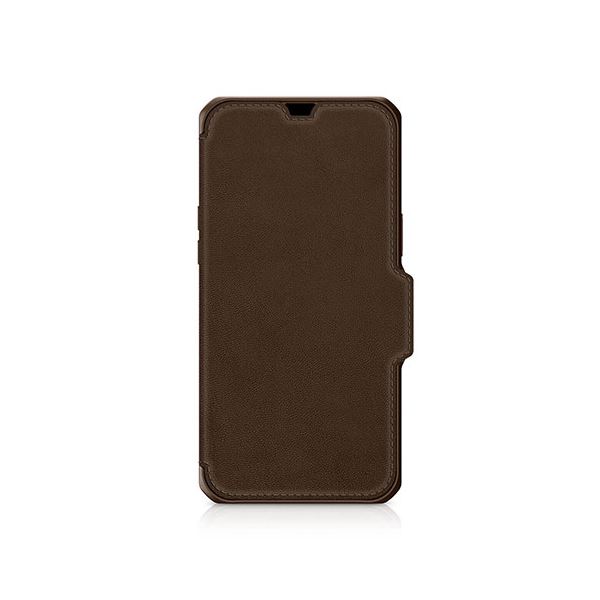 ITSKINS Hybrid Folio Leather for iPhone 13 mini/12 mini [Brown with real leather] AP2N-HYBRF-BNRL(メーカー直送)