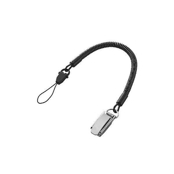 (まとめ)エレコム かっこ良い電話機用クリップストラップ/金属元素/70珊 P-STCM70BK【×5書き割り】(製造会社直送)