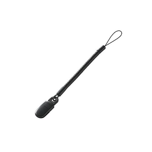 (まとめ)エレコム かっこ良い電話機用クリップストラップ/50糎 P-STCP50BK【×10仕掛ける】(製造業者直送)