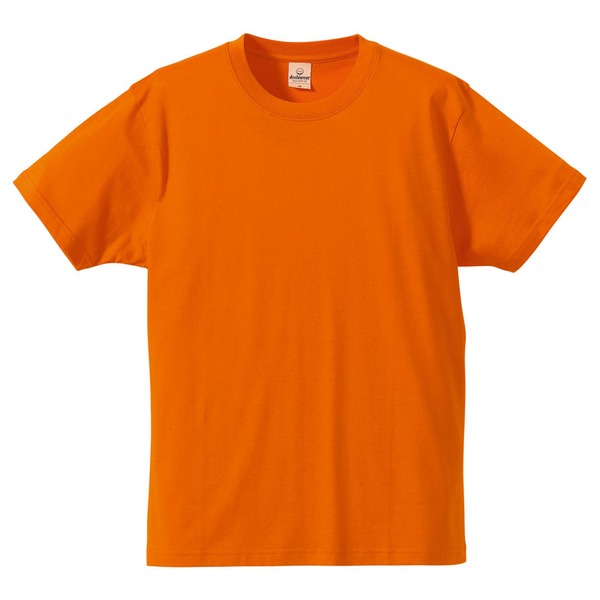 〔5枚セット〕 Tシャツ Mサイズ オレンジ 綿100% 耐久性 半袖 tシャツ ティーシャツ ティシャツ トップス 衣類(メーカー直送)
