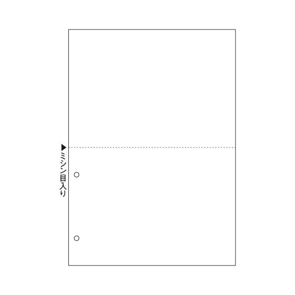(まとめ) ヒサゴ マルチプリンター帳票(FSC森林認証紙) A4 白紙 2面 2穴 FSC2084 1冊(100枚) 【×5セット】(メーカー直送)