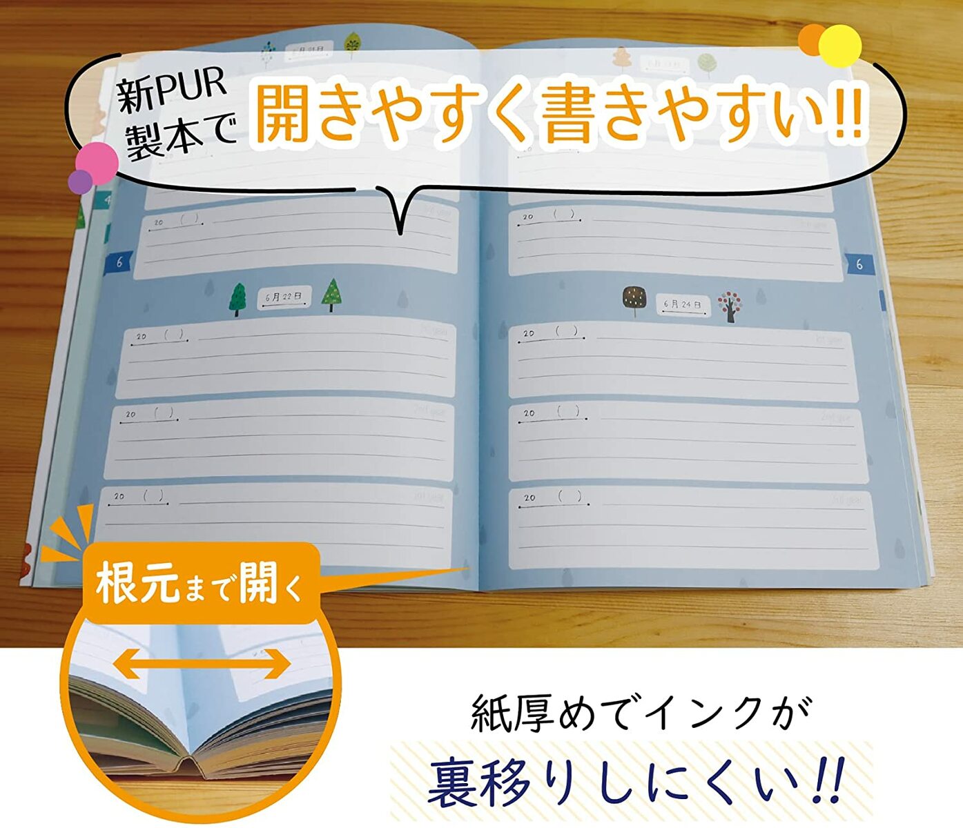 在庫限り】 日記帳 ３年日記 ノートライフ 日記 かわいい 3年 ノート 日誌 手帳 連用日記 1年 5年 育児日記 交換日記 3年連用 ダイアリー  ベビーダイアリー スケジュール 帳 2022年 newschoolhistories.org