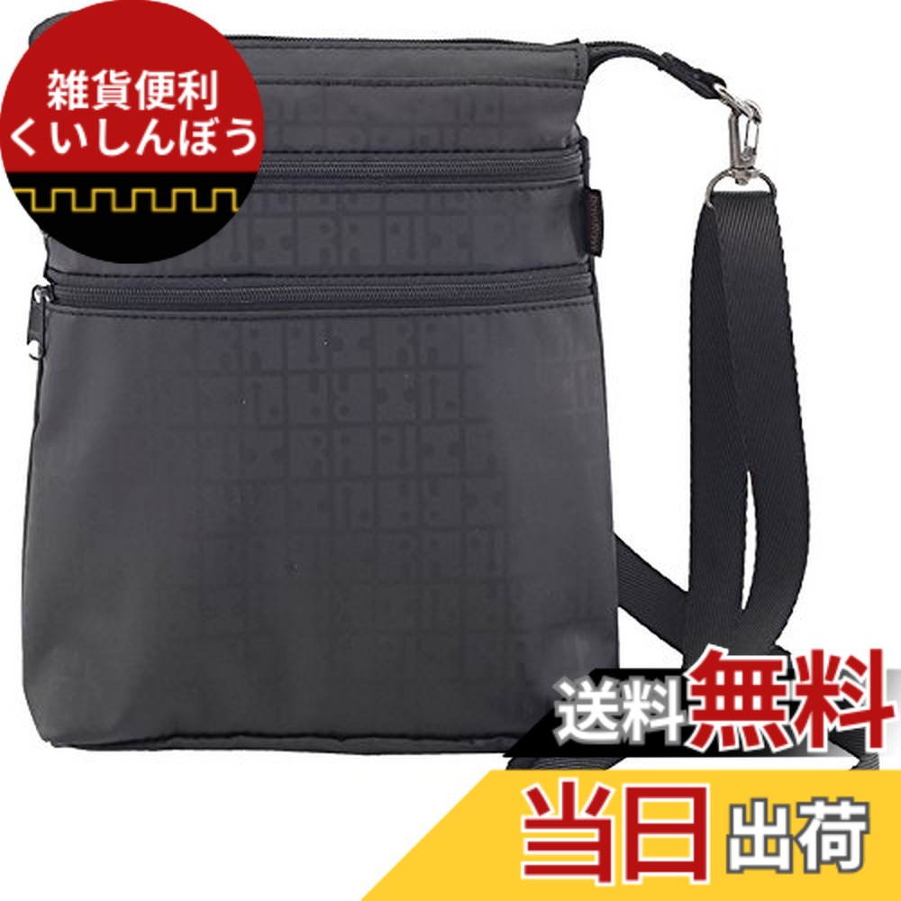 【送料無料】[ヤマト屋] キキ2 WファスナーポシェットS | T744 色：ブラック、サイズ：約H23cmxW18cmxD5cm