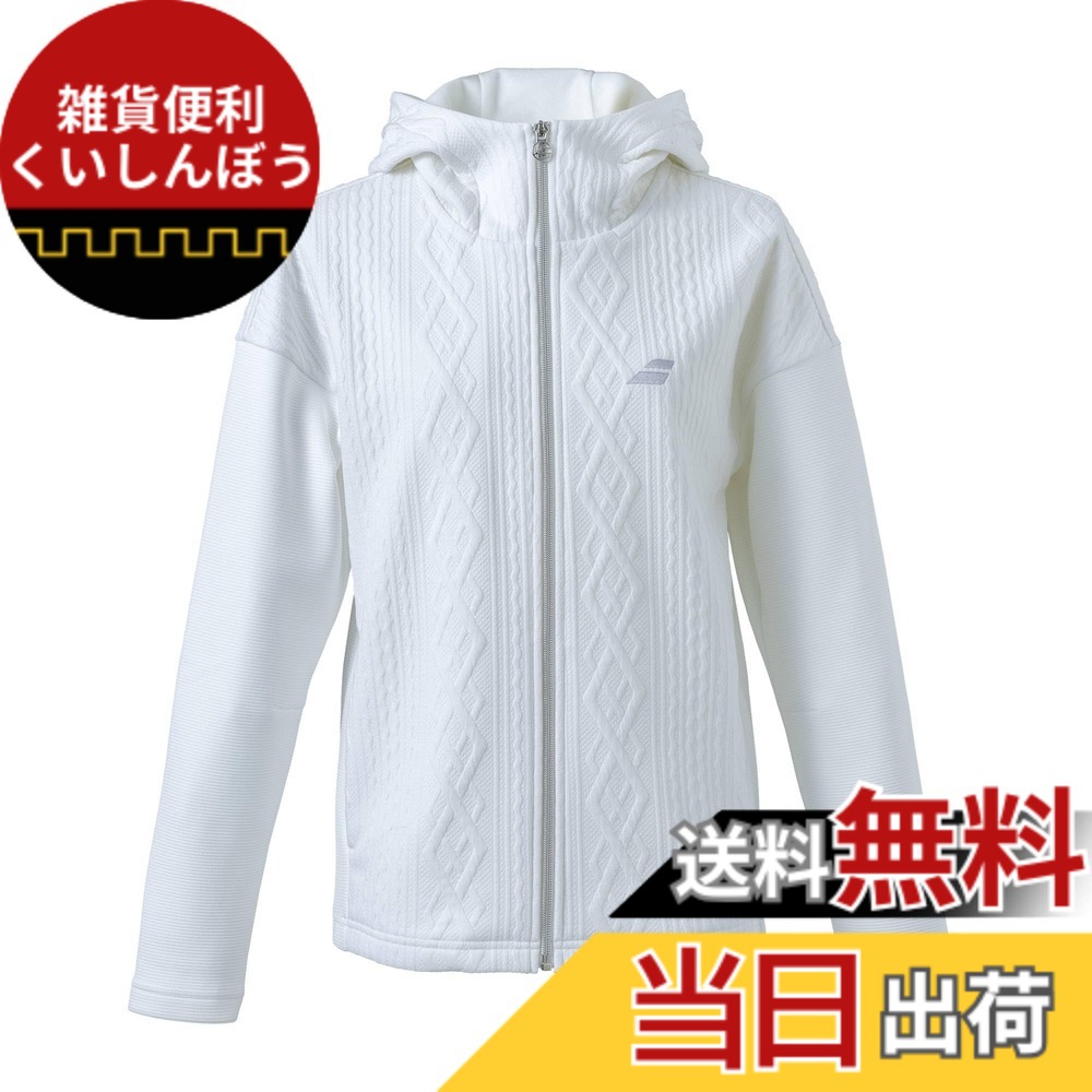 【貨物輸送無料】バボラ(Babolat) PURE SWEAT JACKETPURE SWEAT JACKETレディース 色：白いこと(WH00)、大きさ：M