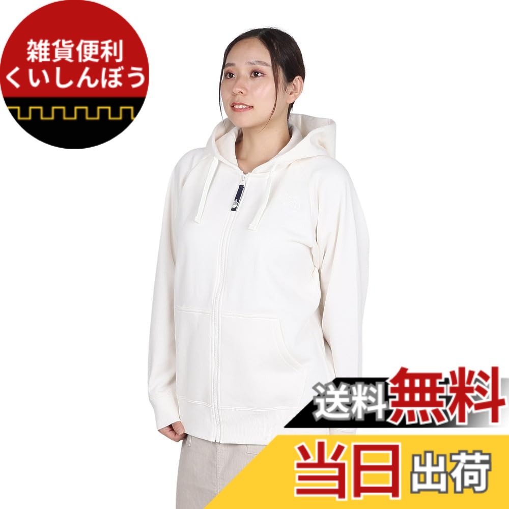 【送料無料】[ザ・ノース・フェイス] パーカー スウェット 大人 子供 キッズ リアビューフルジップパーカー 親子コーデ 色：オフホワイト、サイズ：M｜雑貨便利くいしんぼう