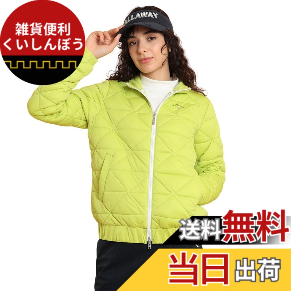 【貨物輸送無料】Callaway(キャロウェイ) レディース 中綿 フルジップブルゾン(はやりっ子伸ばすこと:撥水溶性・透湿性・防風性) / ゴルフ アウター / C24215203レディース 色：1130_ライトグリーン、大きさ：M