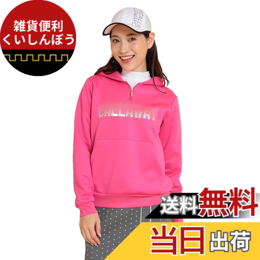 【送料無料】Callaway(キャロウェイ) レディース フルジップスウェット(エニタイムスウェット) / ゴルフ / C24217200レディース 色：1090_ピンク、サイズ：S