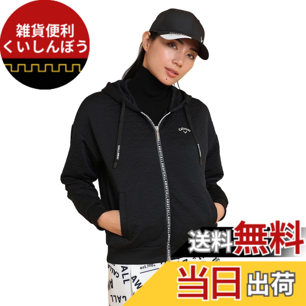 【送料無料】Callaway(キャロウェイ) レディース スウェットパーカー(エニタイムスウェット) / ゴルフ / C24217206レディース 色：1010_ブラック、サイズ：S｜雑貨便利くいしんぼう