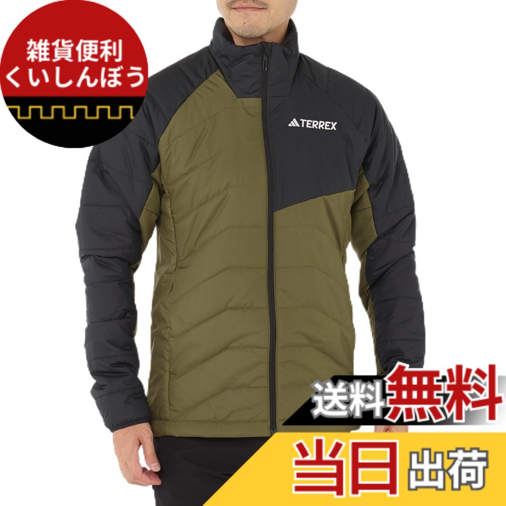 【貨物輸送無料】adidas(アディダス) 上衣テレタイプ マルチシンセティック インサレーテッドジャケット JMS25メンズ 色：黒いこと/オリーブストレータ(IM8205)、大きさ：2XL